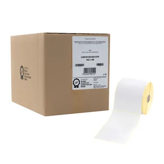 Brother termo štítky 102mm x 152mm, bílá, 550 ks, LDE1E152102127P, pro tiskárny řady TD