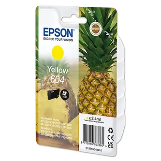 Epson 604 - 2.4 ml - žlutá - originální - blistr - inkoustová cartridge - pro Expression Home XP-2200, 2205, 3200, 3205, 4200, 4205; WorkForce WF-2910, 2930, 2935, 2950