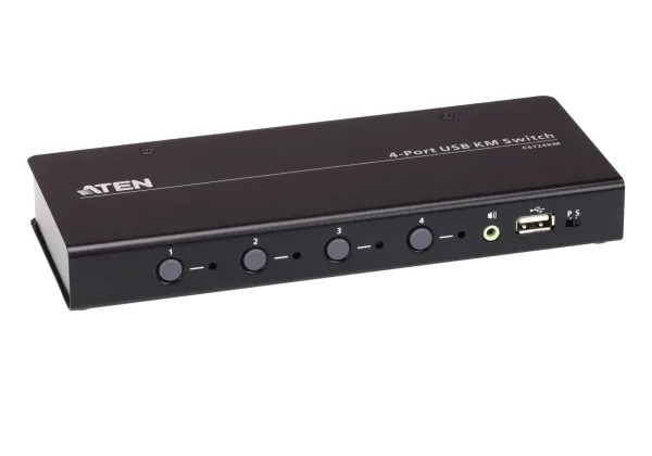 ATEN KVM switch CS724KM 4-port USB Boundless KM Switch (Cables included)