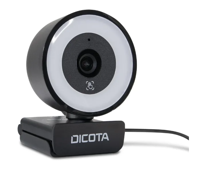 DICOTA Ringlight - Webkamera - barevný - 5 Mpix - 2592 x 1944 - audio - USB 2.0