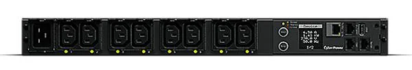 CyberPower Rack PDU, Switched, 1U, 16A, (8)C13, IEC-320 C20