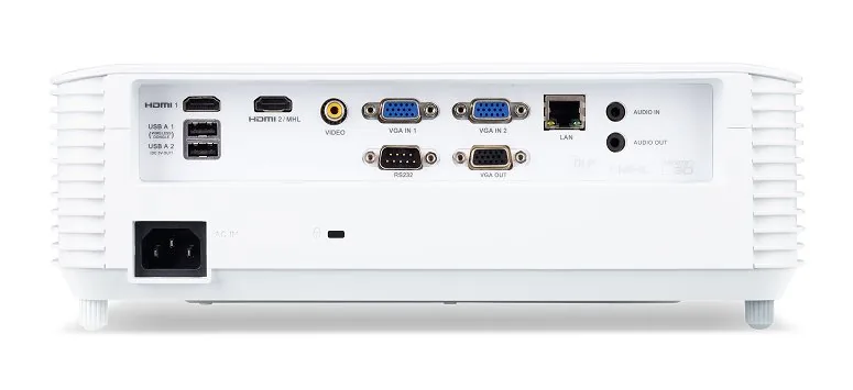 Acer S1286Hn DLP 3D ShortThrow, XGA 1024x768, 3500 ANSI, 20000:1, VGA, HDMI, RJ45, repro, 3,1Kg