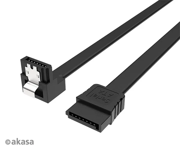 AKASA - Proslim SATA kabel 90° - 50 cm