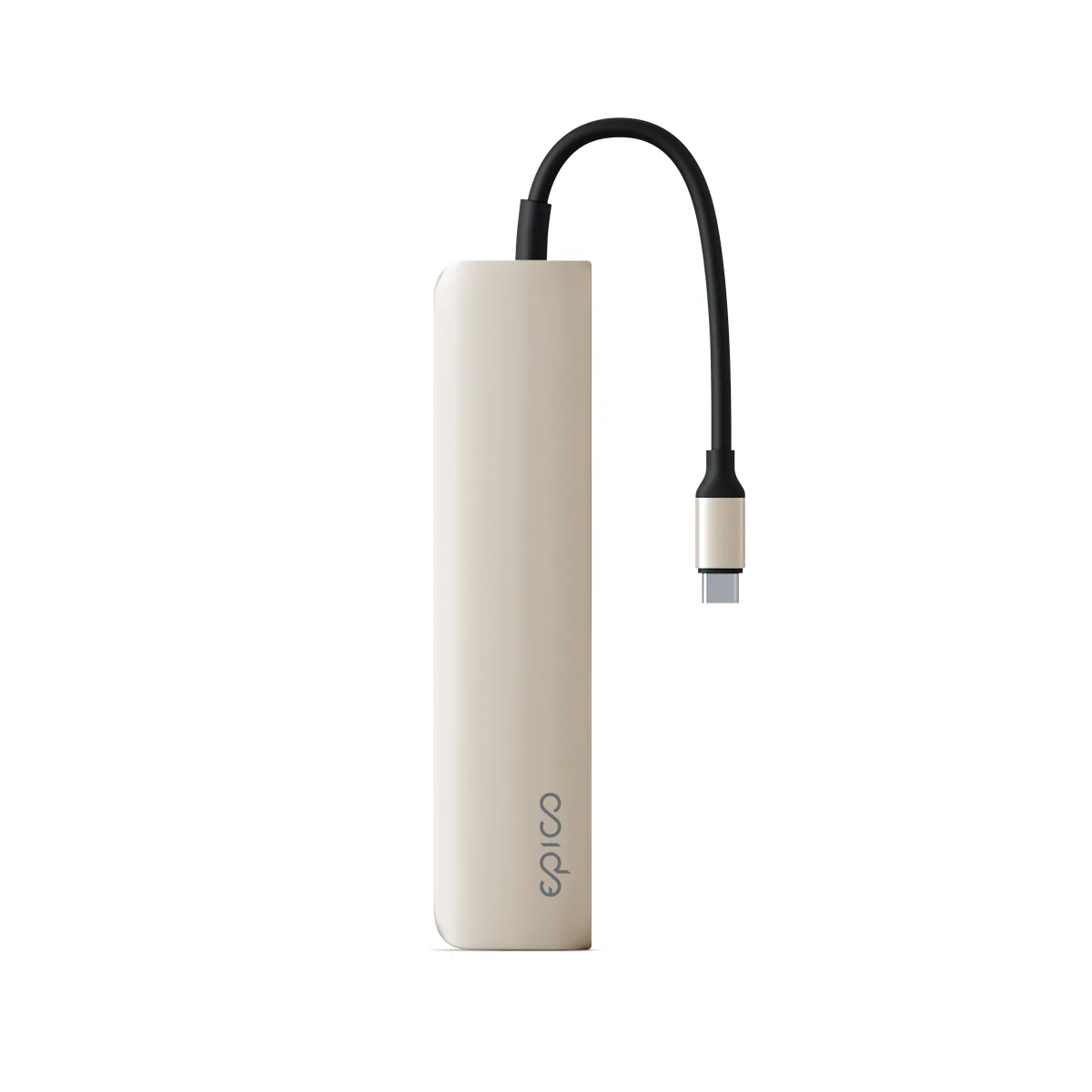 Epico 6v1 hliníkový USB-C 8K hub - hvězdná
