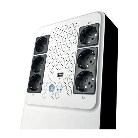 LEGRAND UPS Keor Multiplug 600VA 360W FR, Line-interactive, Tower, výstup 6x FR (CZ), USB nabíjení 1A - poškozená krabic