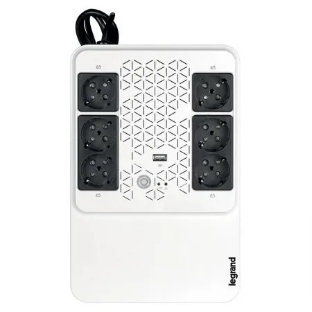 LEGRAND UPS Keor Multiplug 600VA 360W FR, Line-interactive, Tower, výstup 6x FR (CZ), USB nabíjení 1A - poškozená krabic
