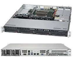 SUPERMICRO 1U chassis 4x 3,5" HS SAS SATA (12G), 2x400W (Platinum)