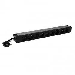 Legrand LCS? Energy Distribution Basic PDU - Rozvodná jednotka PDU (k montáži na regál) - AC 230 V - výstupní konektory: 9 (9 x CEE 7/7) - 1U - 19" - 3 m kabel - Francie, Nemecko - cerná