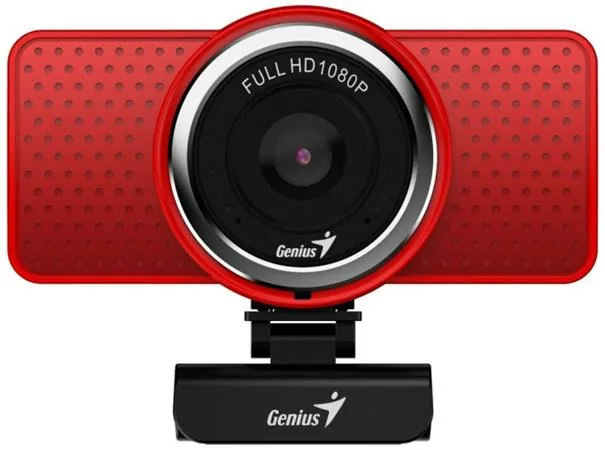 GENIUS webkamera ECam 8000 červená Full HD 1080P USB2.0 mikrofon