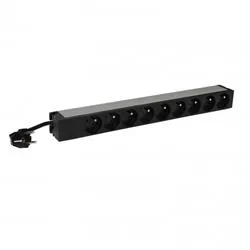 LEGRAND PDU Základní, 1U-19", výstup 9x 230V (CZ FR), 1-fáze 16A, vstup CZ vidlice - kabel 3m, LED indikace napájení