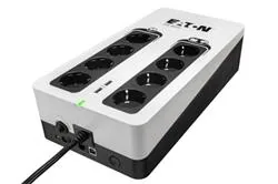 EATON UPS 3S 850 D, Off-line, Tower, 850VA 510W, výstup 8x DIN (Schuko), USB, bez ventilátoru