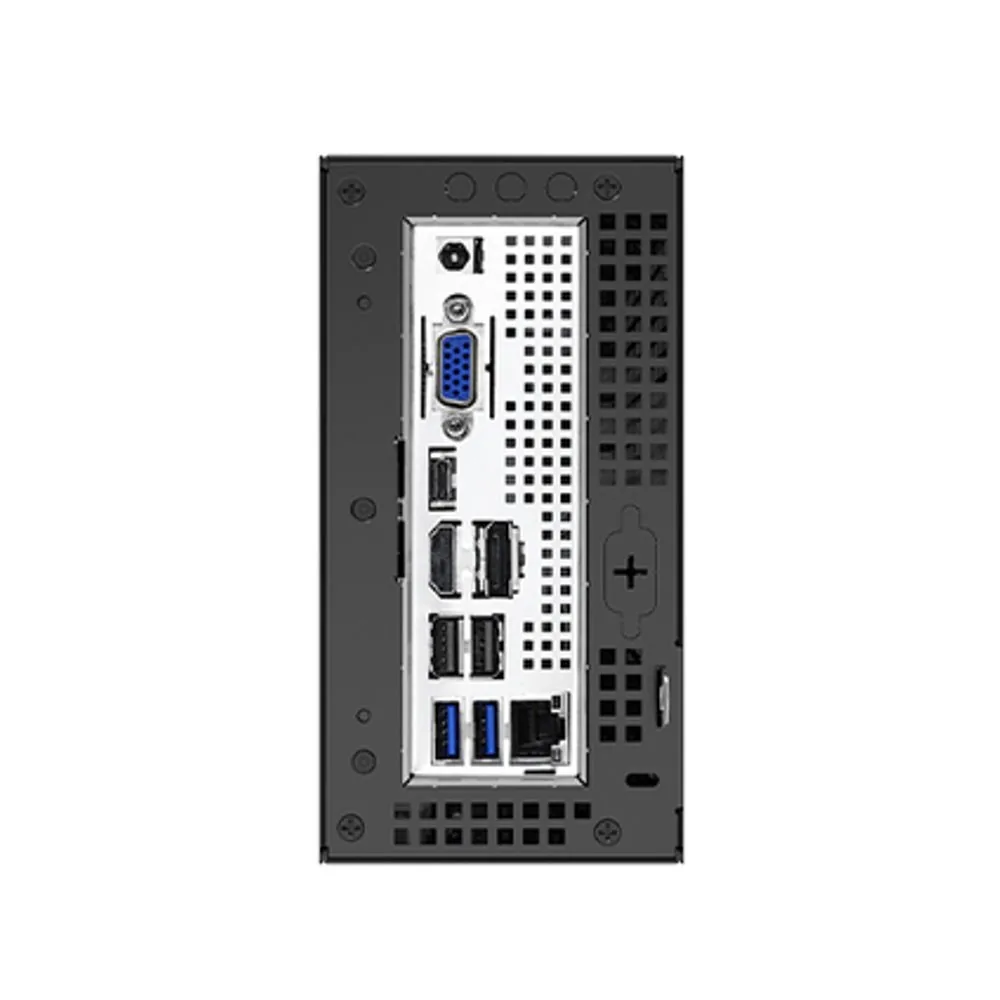 ASRock PC DeskMini B660 LGA1700 2xSODIMM DDR4 2xM 2+2x 2,5"SATA 1Gb LAN HDMI DP VGA 120W