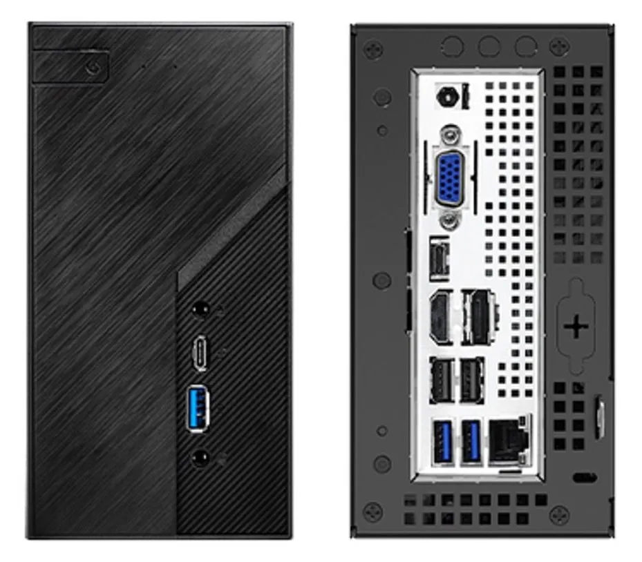 ASRock PC DeskMini B660 LGA1700 2xSODIMM DDR4 2xM 2+2x 2,5"SATA 1Gb LAN HDMI DP VGA 120W