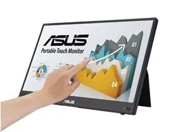 ASUS Monitor ZenScreen Touch MB16AHT, 15,6", IPS, 1920x1080, 16:9, 5ms, HDMI, USB-C, 60Hz, Touch, Repro