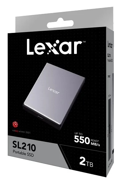 Lexar externí SSD 2TB SL210 USB 3.1 (čtení zápis: 550 450MB s)
