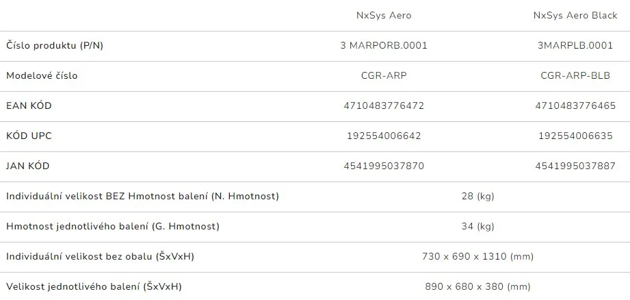 COUGAR herní židle NXSYS Aero - černá