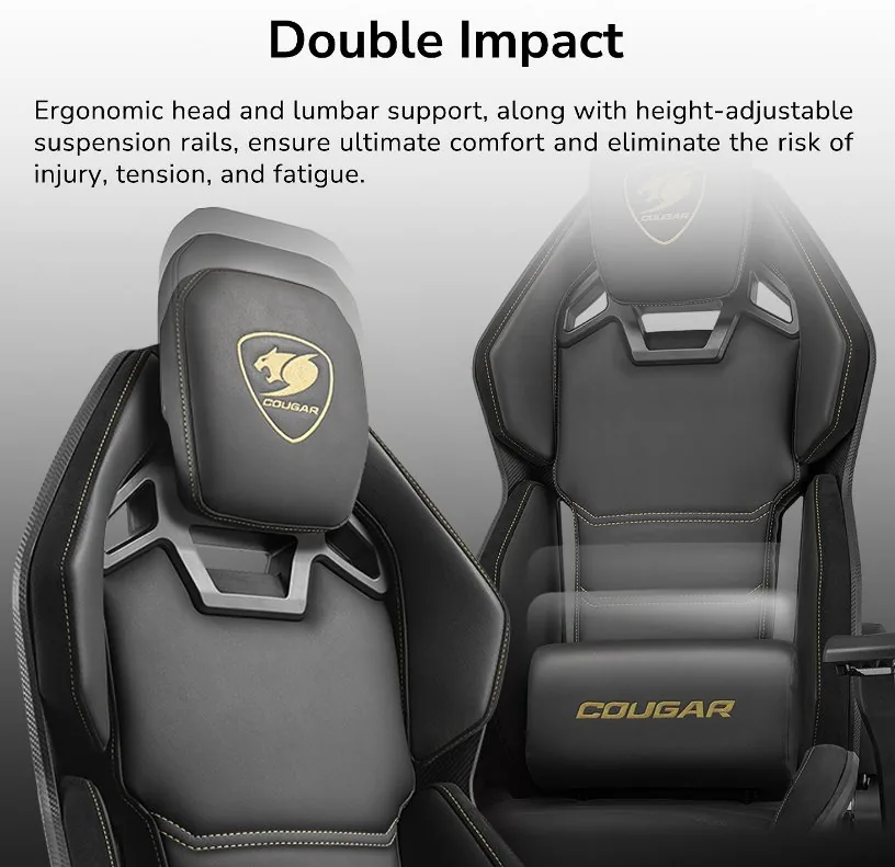 COUGAR herní židle HOTROD - černá oranžová