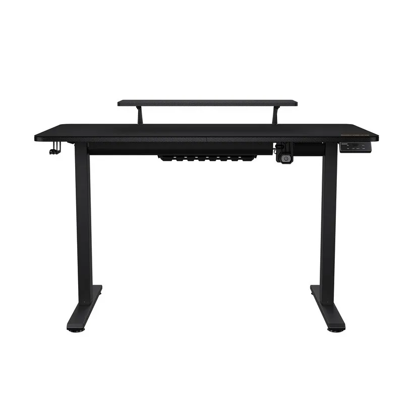 COUGAR stůl E-STAR 120 electric 1200 x 600 x 15, 720-1170mm, carbon design, monitor stand, pad, paměť nastavení 2 módy