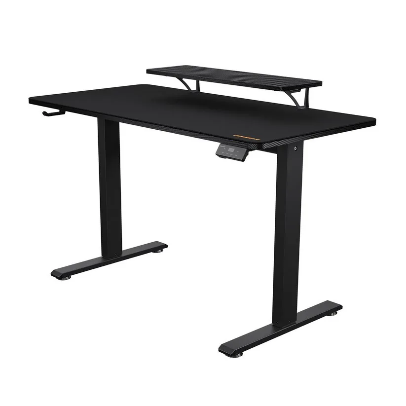 COUGAR stůl E-STAR 120 electric 1200 x 600 x 15, 720-1170mm, carbon design, monitor stand, pad, paměť nastavení 2 módy