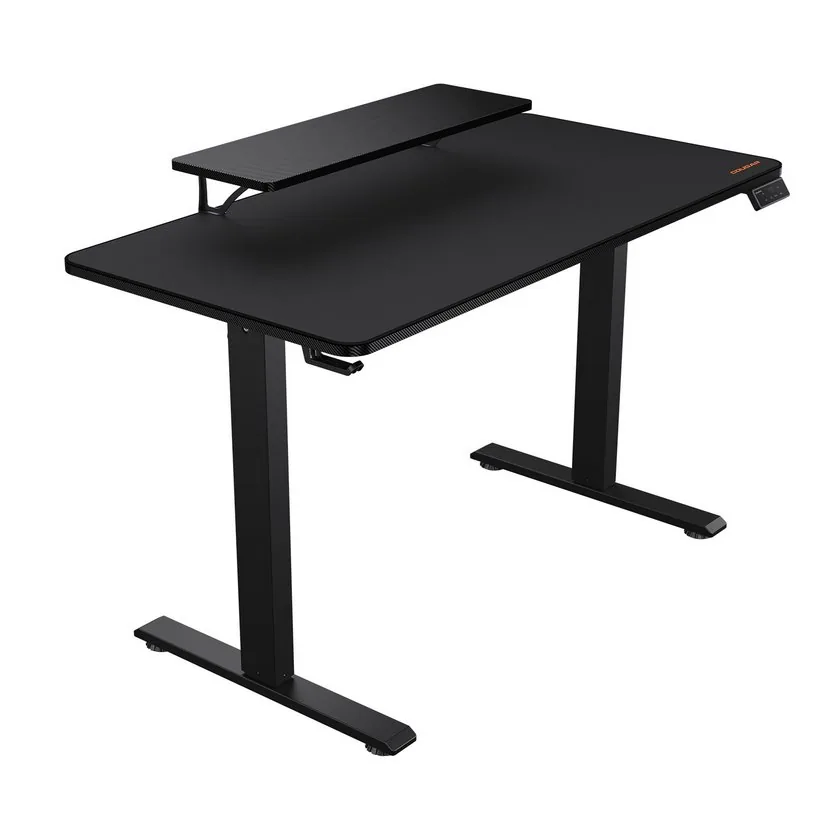 COUGAR stůl E-STAR 120 electric 1200 x 600 x 15, 720-1170mm, carbon design, monitor stand, pad, paměť nastavení 2 módy