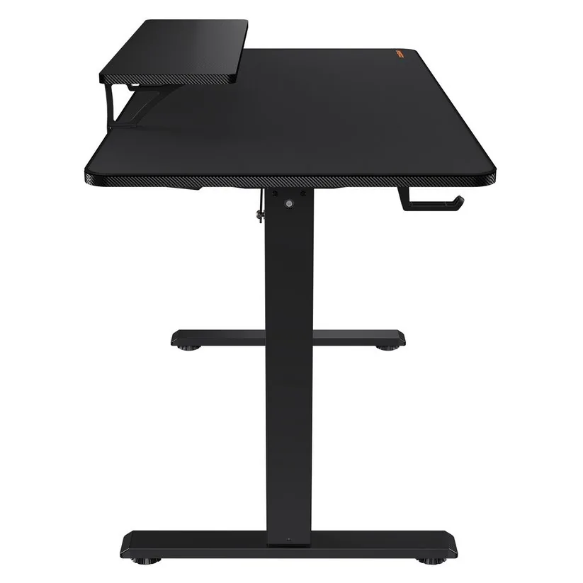COUGAR stůl E-STAR 120 electric 1200 x 600 x 15, 720-1170mm, carbon design, monitor stand, pad, paměť nastavení 2 módy