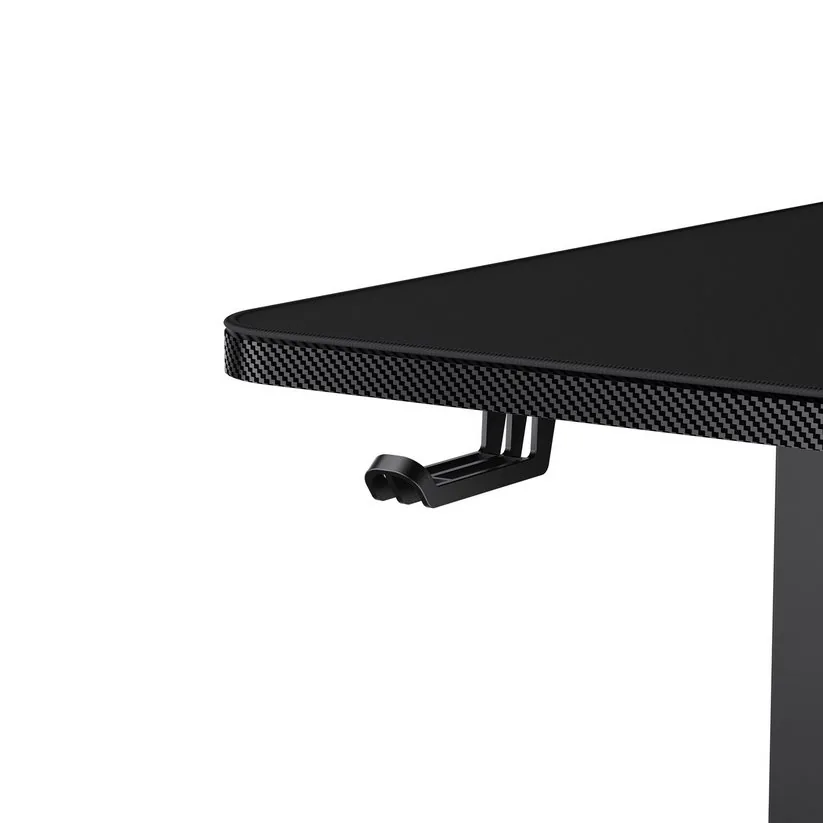 COUGAR stůl E-STAR 120 electric 1200 x 600 x 15, 720-1170mm, carbon design, monitor stand, pad, paměť nastavení 2 módy