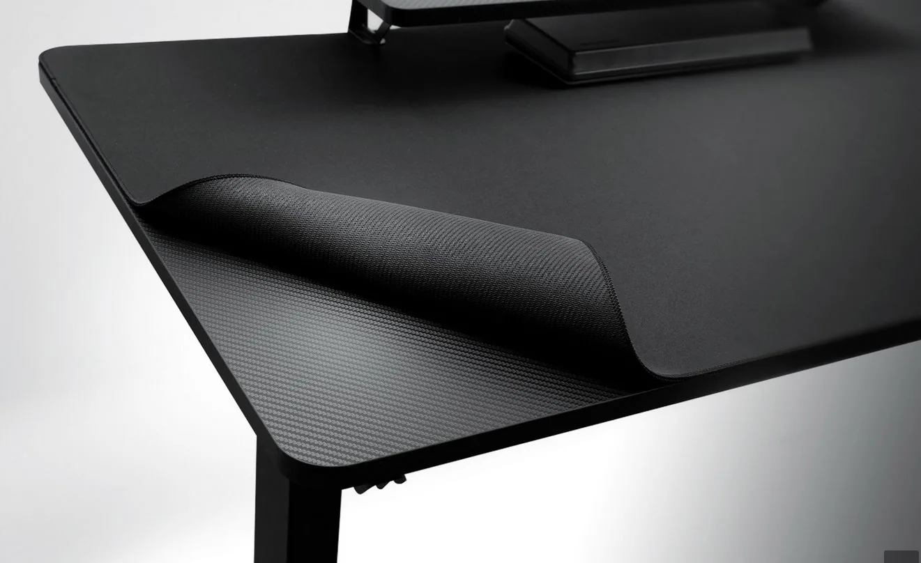 COUGAR stůl E-STAR 120 electric 1200 x 600 x 15, 720-1170mm, carbon design, monitor stand, pad, paměť nastavení 2 módy