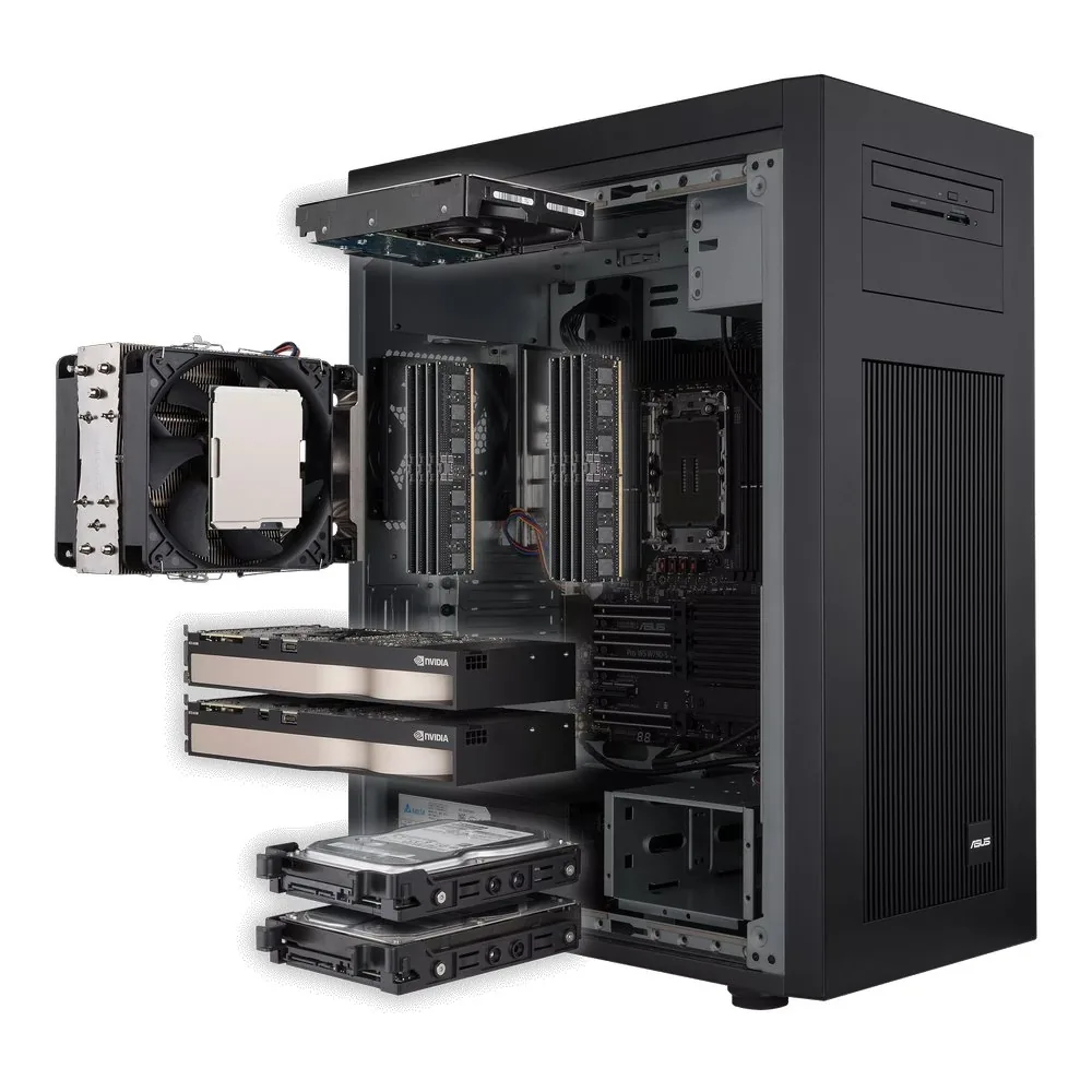 WS ASUS EC Pro ET700I W7, LGA4677, 8xDDR5, 6xPCIe, 2x2.5" 3x3.5", 2xM.2, 2x2.5Gb LAN, 750W, Tower 3U