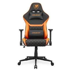 COUGAR herní židle ARMOR ONE V2 F (Tkaná látka) - černá oranžová