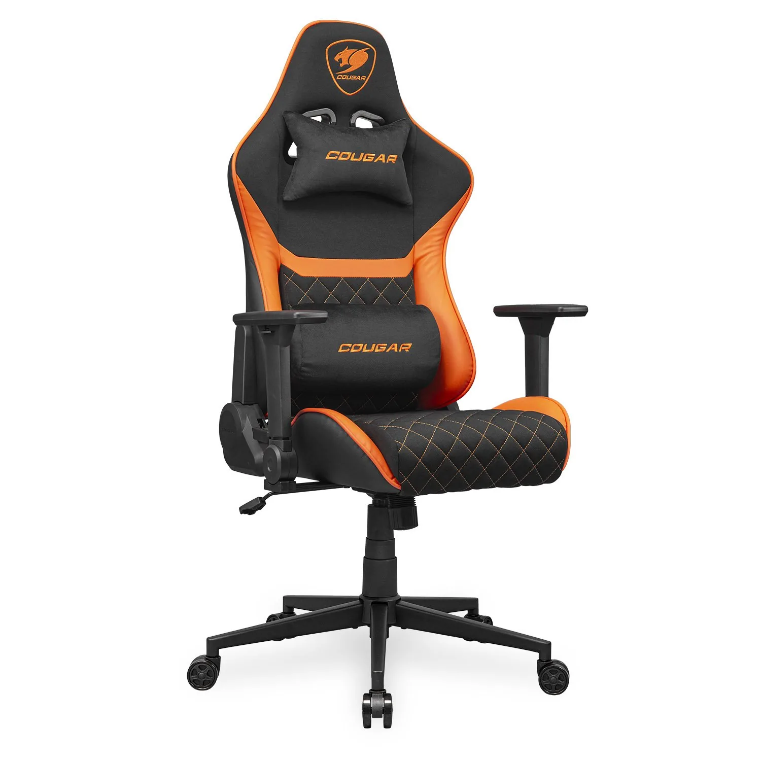 COUGAR herní židle ARMOR ONE V2 F (Tkaná látka) - černá oranžová
