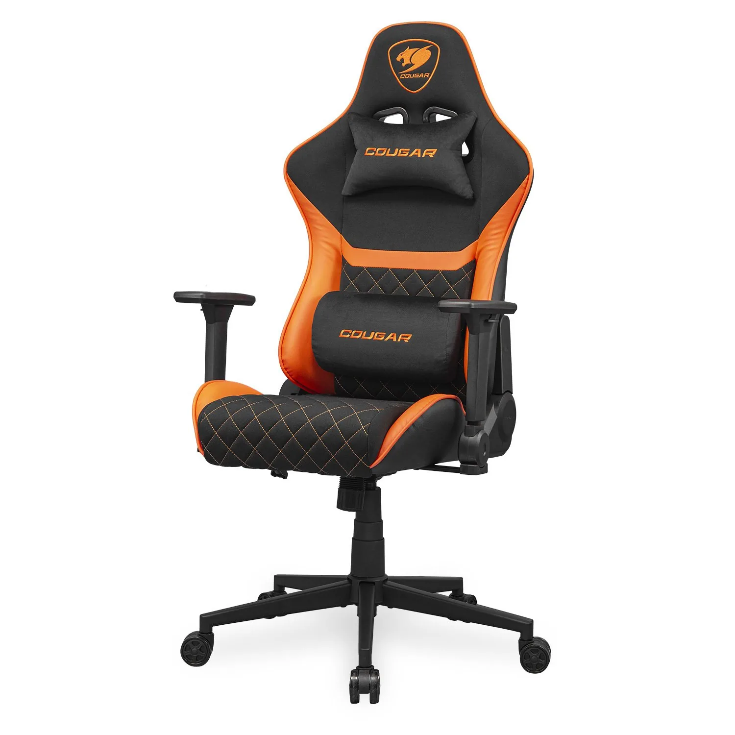 COUGAR herní židle ARMOR ONE V2 F (Tkaná látka) - černá oranžová