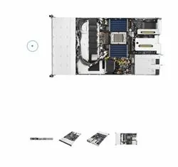 ASUS 1U RS501A-E12-RS12U 1 xSP5 (LGA 6096) 24xDDR5 12 x SATA SAS NVME OCP GPU 2x1GB LAN 1,6KW