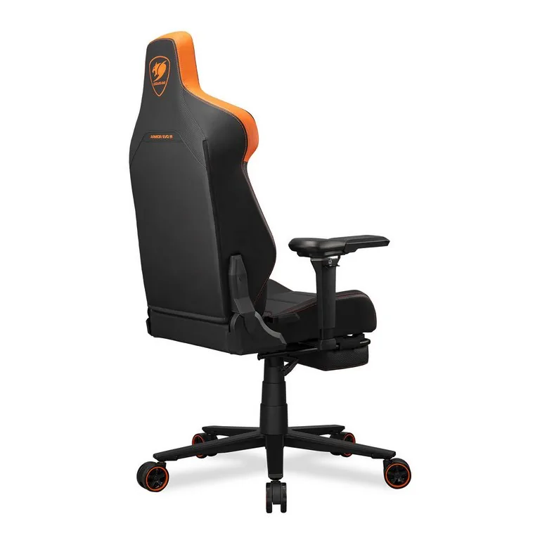 COUGAR herní židle ARMOR EVO M - černá oranžová - s podnožkou
