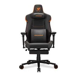 COUGAR herní židle ARMOR EVO M - černá oranžová - s podnožkou