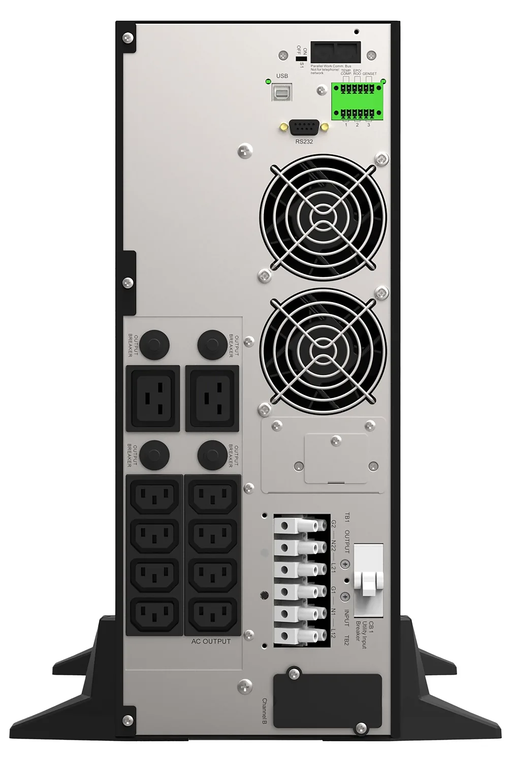 LEGRAND UPS Keor DK 5000VA 5000W, On-Line, Rack(4U) Tower, výstup 8 2x IEC C13 C19 + svorky, RS232, slot pro LAN