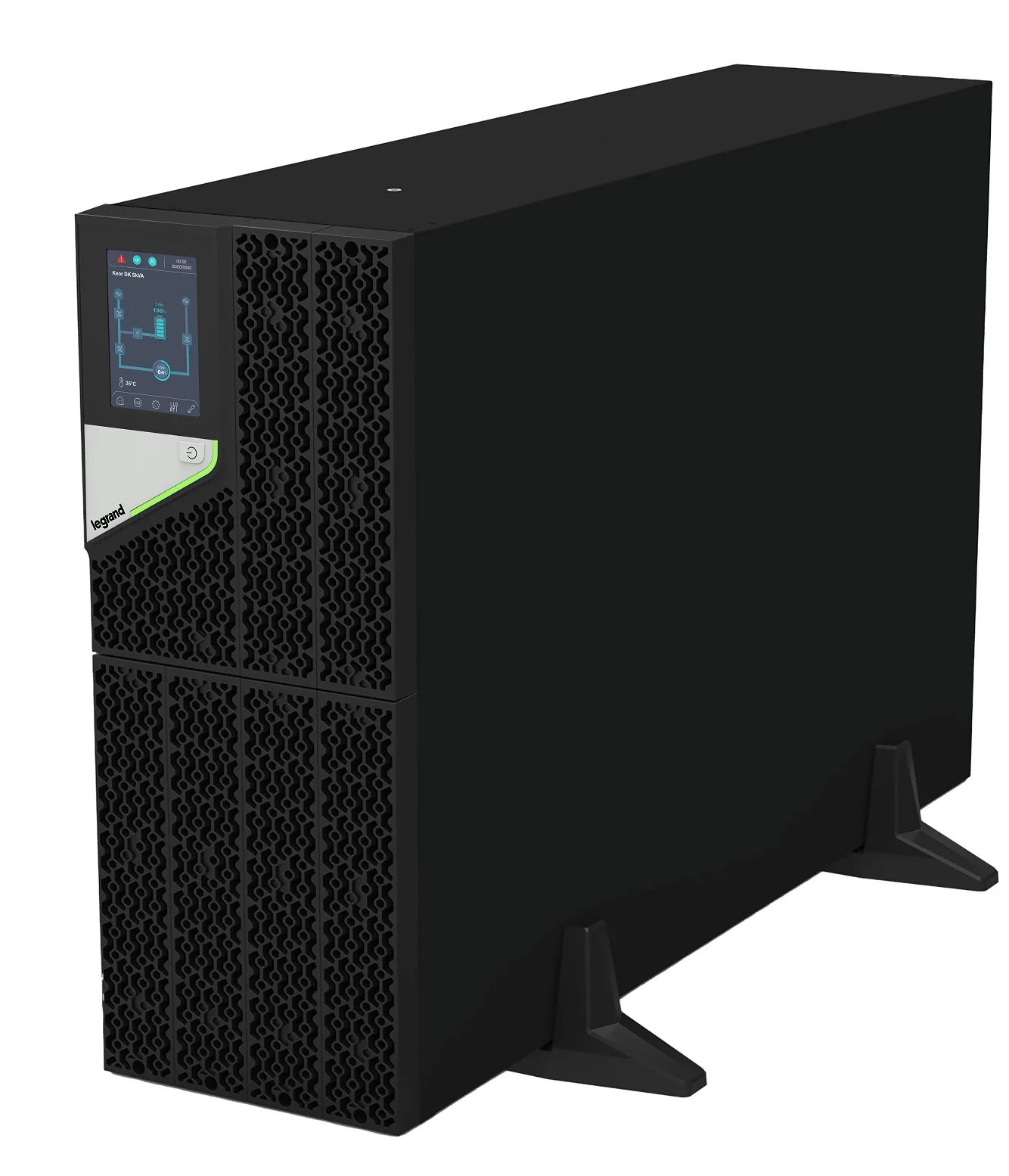 LEGRAND UPS Keor DK 5000VA 5000W, On-Line, Rack(4U) Tower, výstup 8 2x IEC C13 C19 + svorky, RS232, slot pro LAN