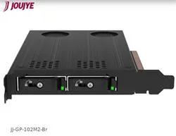 Jou Jye JJ-GP-102M2-Br M.2 NVMe PCIe Adapter for 2 x M.2NVMe SSD