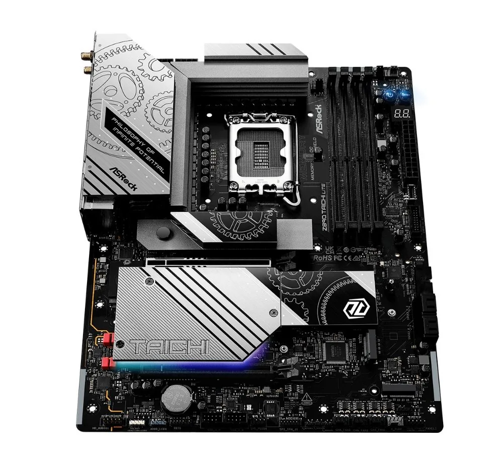 MB Asrock Z890 TAICHI LITE LGA1851 4xDDR5 M.2 W7+BT5.4 HDMI TB4 ATX