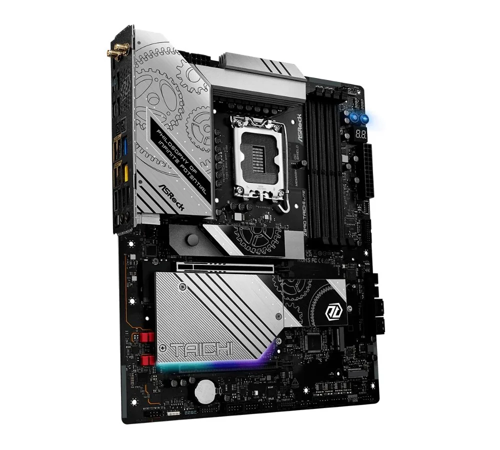 MB Asrock Z890 TAICHI LITE LGA1851 4xDDR5 M.2 W7+BT5.4 HDMI TB4 ATX