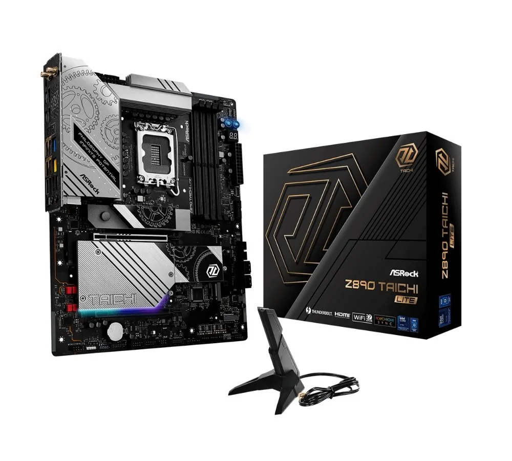 MB Asrock Z890 TAICHI LITE LGA1851 4xDDR5 M.2 W7+BT5.4 HDMI TB4 ATX