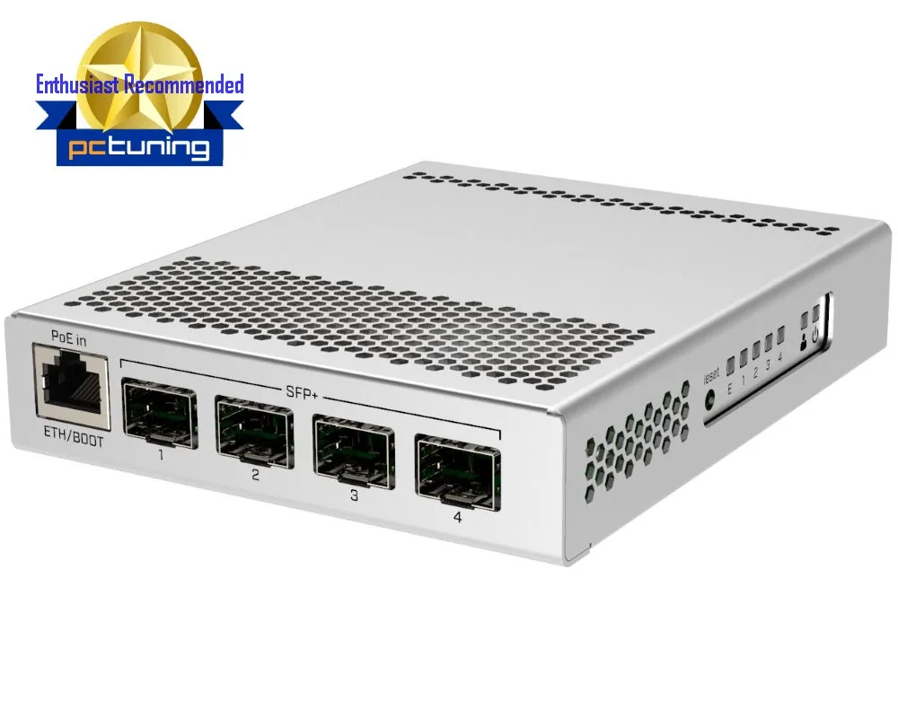 MikroTik Cloud Router Switch CRS305-1G-4S+IN, Dual Boot (SwitchOS, RouterOS)