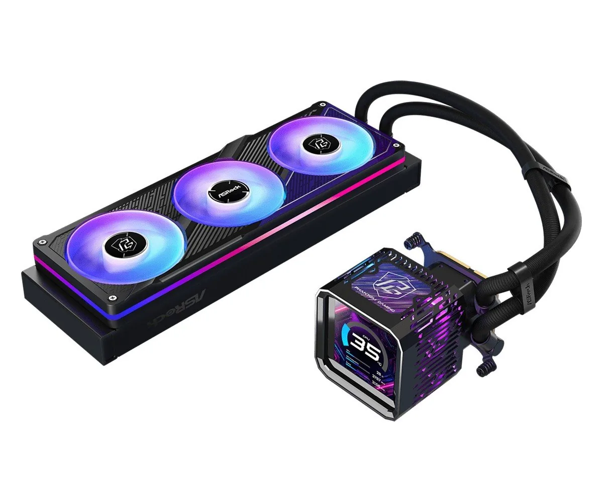 AIOCOOL Asrock Phantom Gaming 360 LCD, ARGB, 360mm