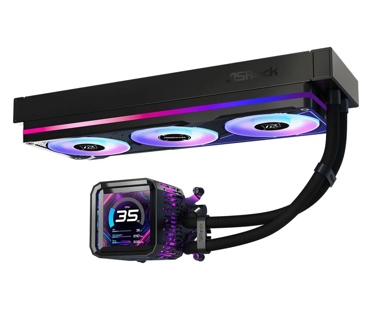 AIOCOOL Asrock Phantom Gaming 360 LCD, ARGB, 360mm