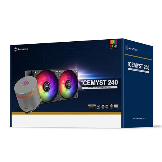 SilverStone IceMyst 240 - 240mm Prémiový AIO vodní chladič, RGB, Intel AMD kompatibilní