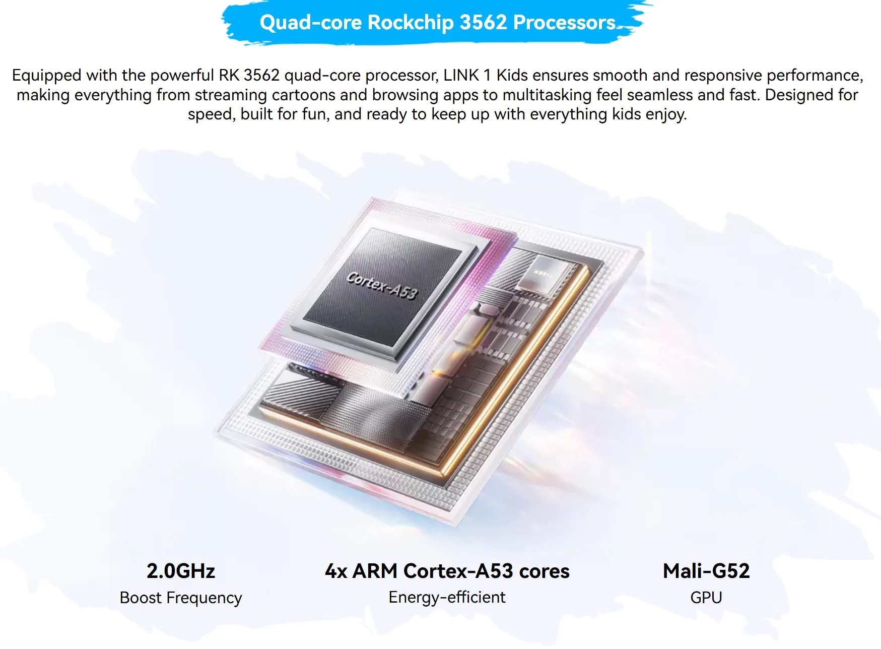 BLACKVIEW LINK 1 Kids BLUE 8.68"IPS 1340x800,4 64GB,Quad-core 2.0GHz,5+8MP,5000mAh,WiFi6,BT 5.0,Android 16