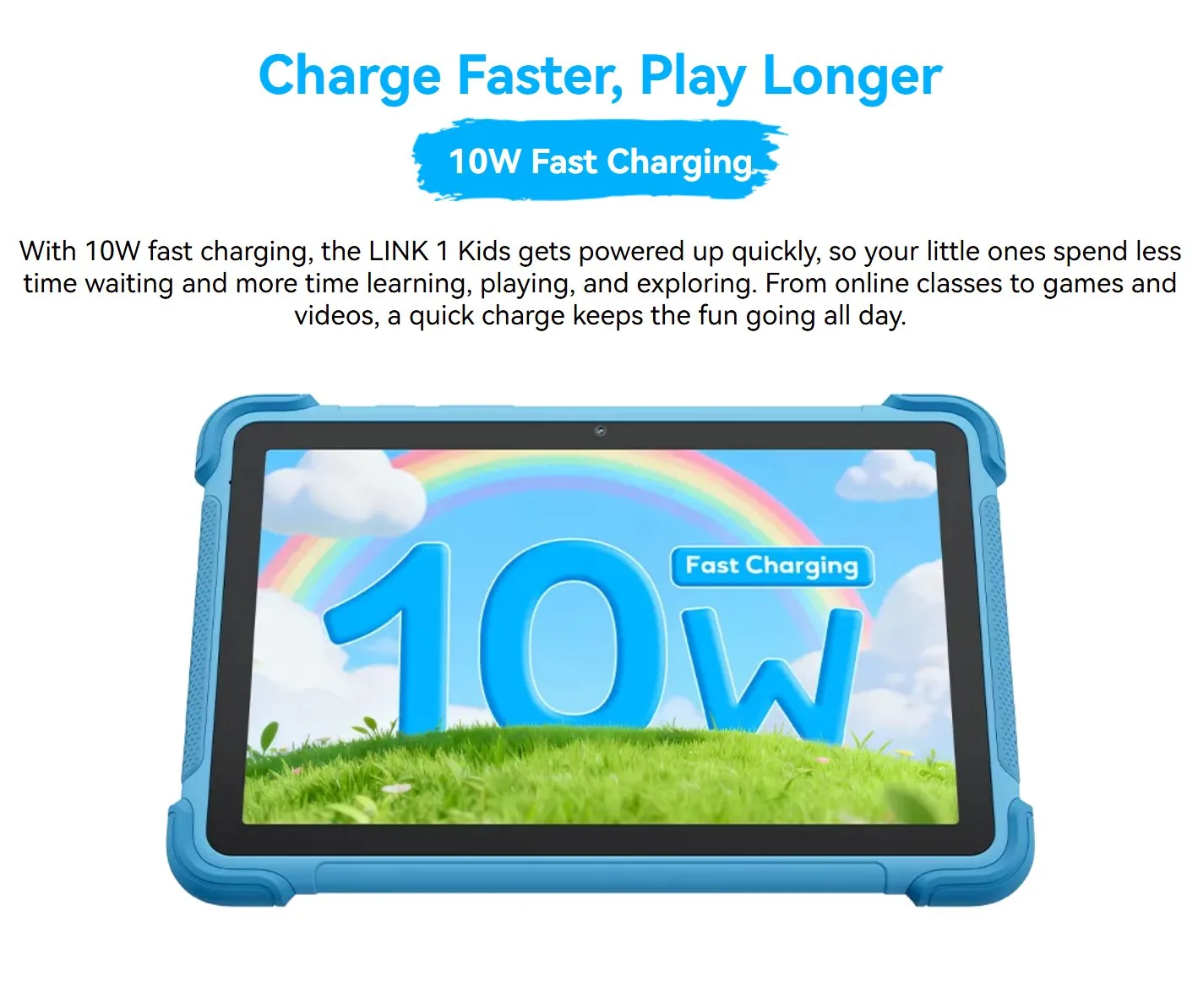 BLACKVIEW LINK 1 Kids BLUE 8.68"IPS 1340x800,4 64GB,Quad-core 2.0GHz,5+8MP,5000mAh,WiFi6,BT 5.0,Android 16