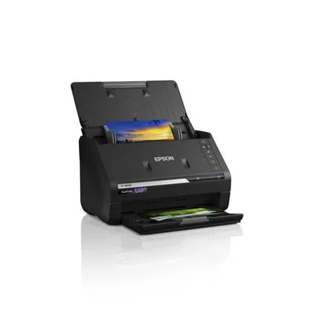 Epson FastFoto FF-680W - Skener dokumentů - Contact Image Sensor (CIS) - Duplex - A4 - 600 dpi x 600 dpi - až 45 stran za min. (ČB) / až 45 stran za min. (barevný) - ADF (100 listy) - USB 3.0, Wi-Fi(n)