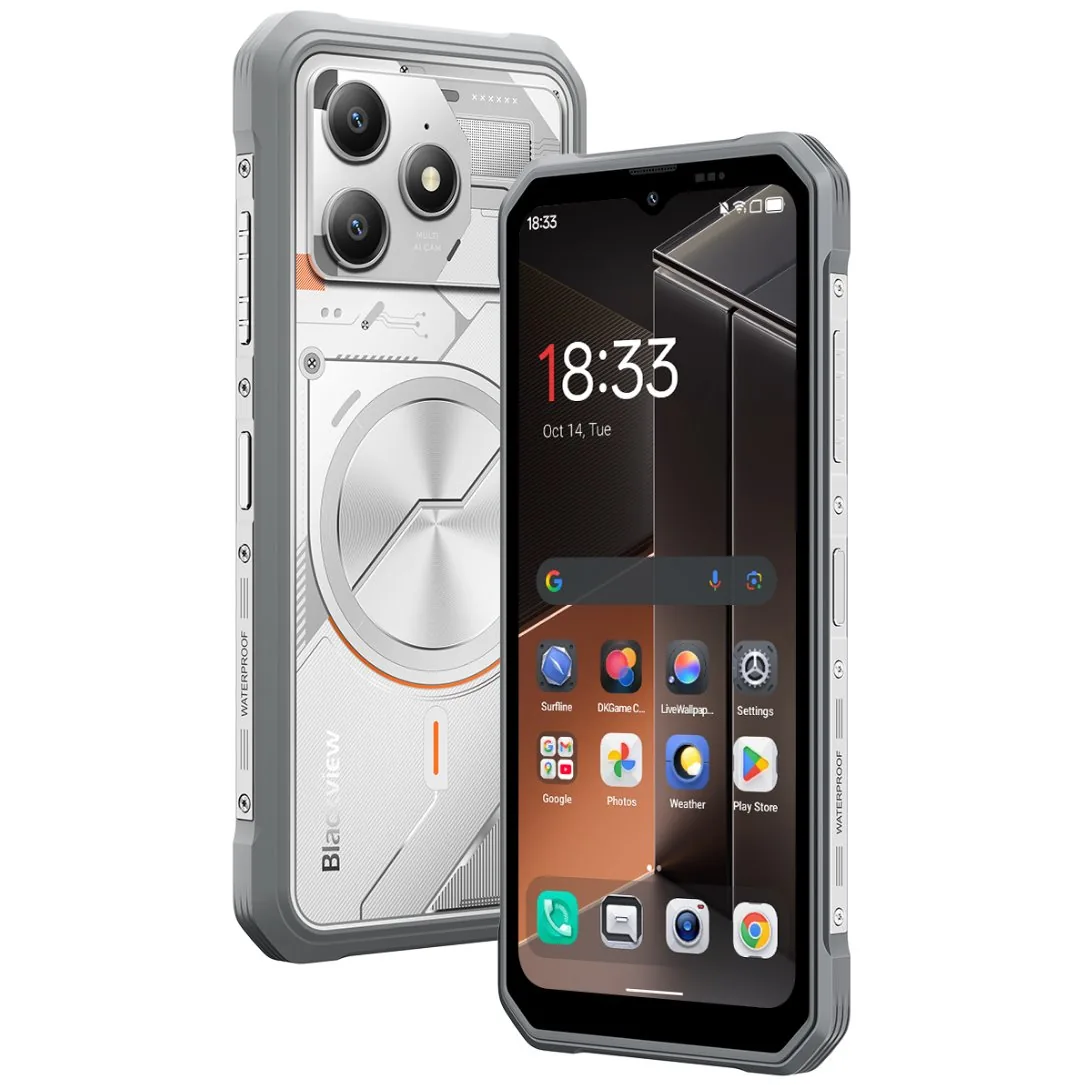 BLACKVIEW Rugged FORT100 LTE 6.56" WHITE,HD+ 1612x720,8+128GB,G81 Octa-Core 2.0GHz,13MP 16MP,NFC,5000mAh,Android 16