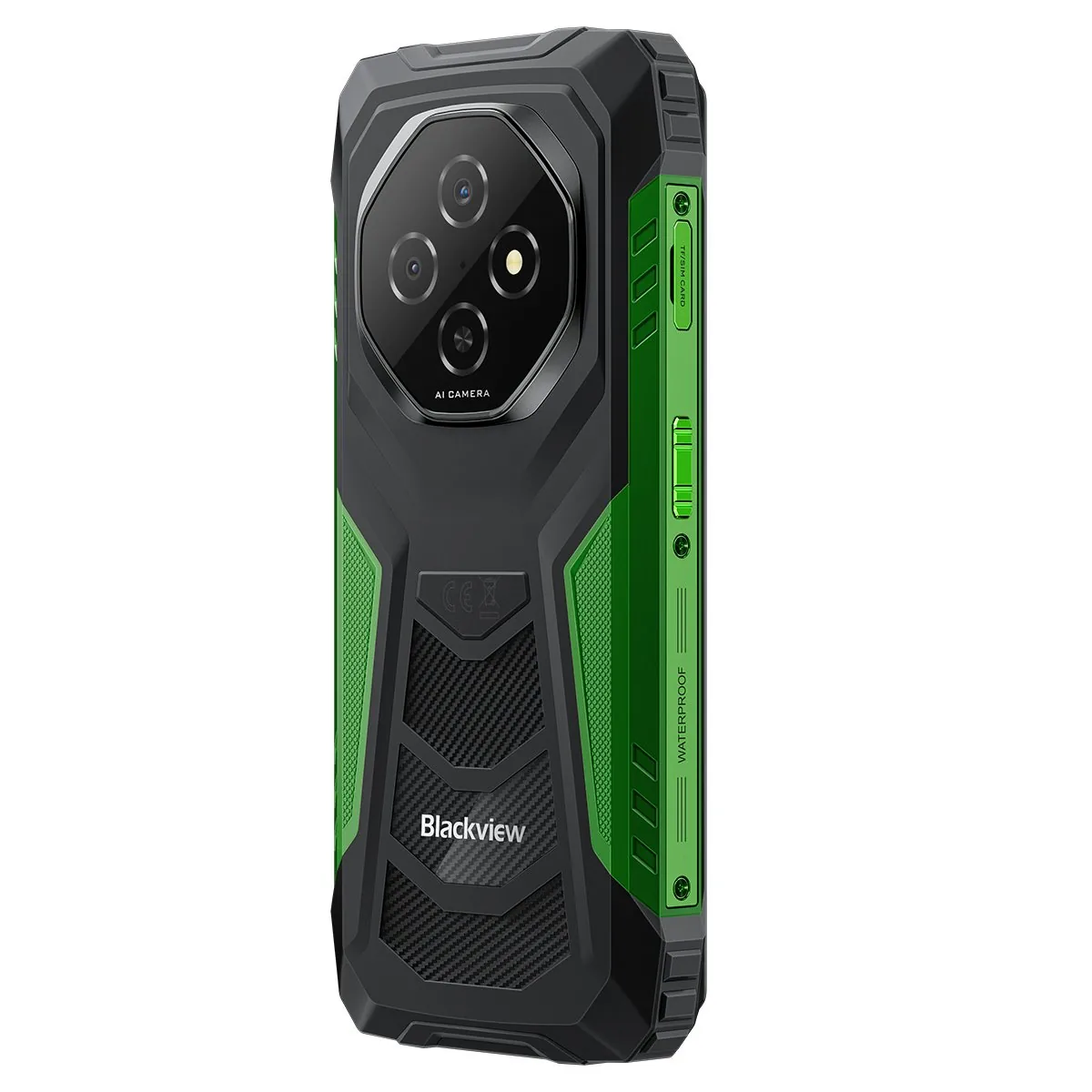 BLACKVIEW Rugged FORT1 LTE 6.56" GREEN,HD+ 1612x720,6+256GB,T615 Octa-Core 1.8GHz,8MP 16+2MP,NFC,10000mAh,Android 15