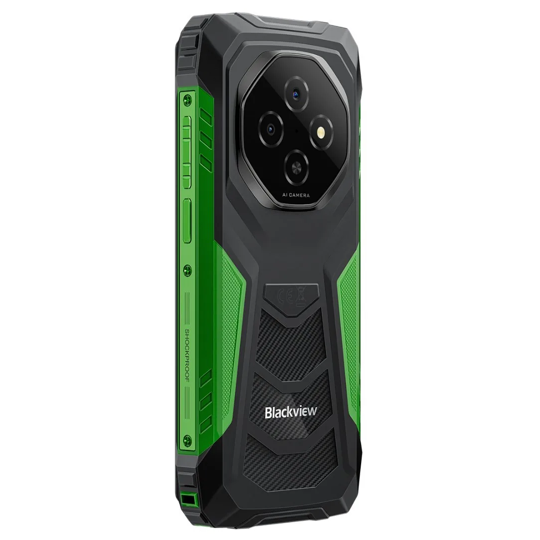 BLACKVIEW Rugged FORT1 LTE 6.56" GREEN,HD+ 1612x720,6+256GB,T615 Octa-Core 1.8GHz,8MP 16+2MP,NFC,10000mAh,Android 15